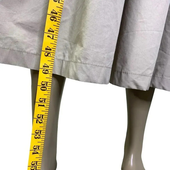 Time Collection Lightweight Pleated Long Trench Coat Women Size 8 Tan Oversized - Picture 14 of 16